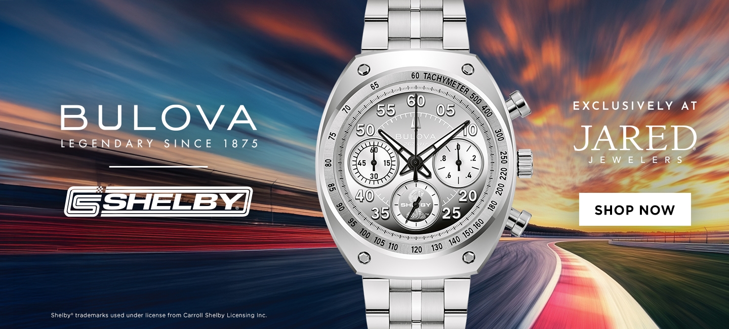 Shop the limited edition Bulova Shelby Racer timepiece, exclusively first at Jared